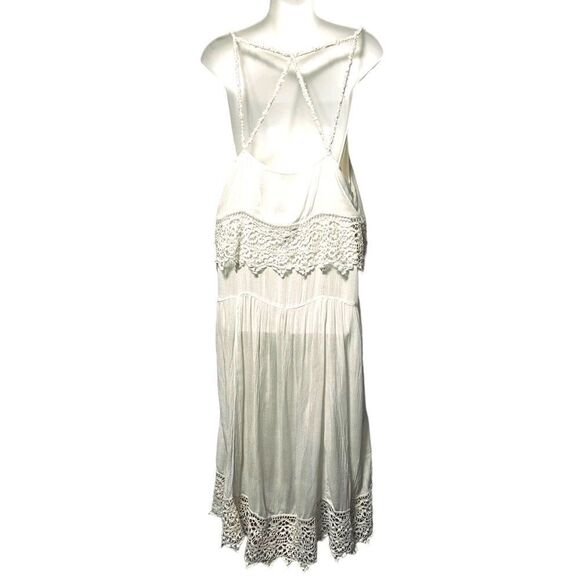 FREE PEOPLE Star Slip Ivory Dress M - Picture 8 of 12